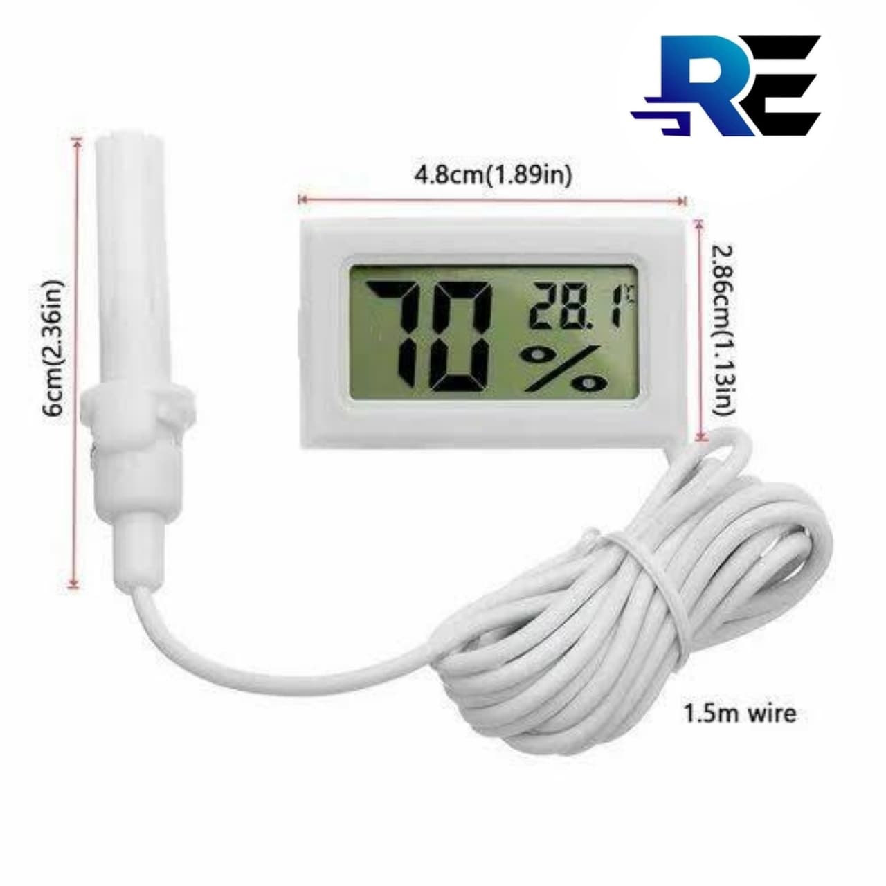 Hygro Meter( Humidity & Temperature) with 2 pes LR44 Battery 